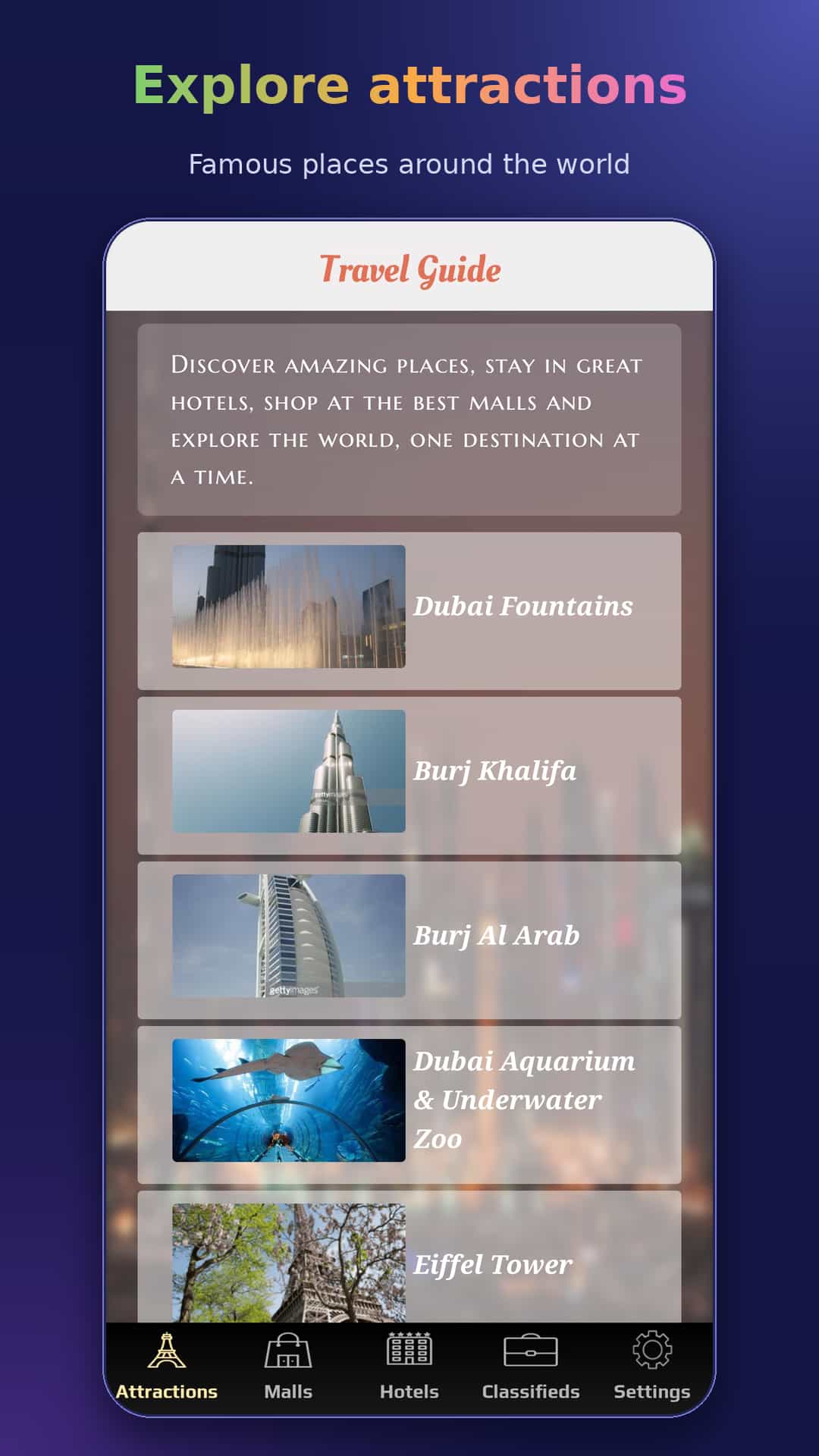 Travel the World app screenshot 1
